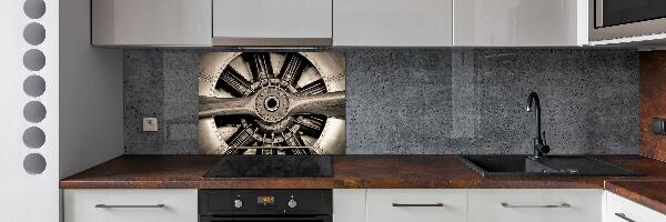 Kitchen splashback panel Aircraft engine