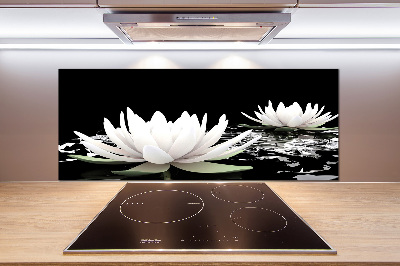 Cooker splashback Water lilies