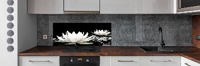 Cooker splashback Water lilies