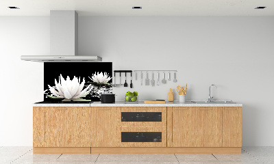 Cooker splashback Water lilies