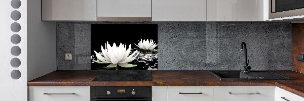 Cooker splashback Water lilies