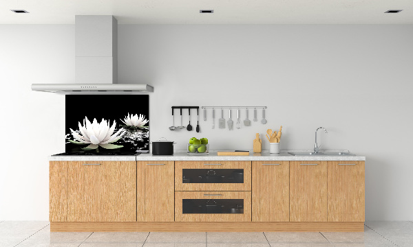 Cooker splashback Water lilies