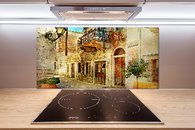 Cooker splashback Streets in Greece