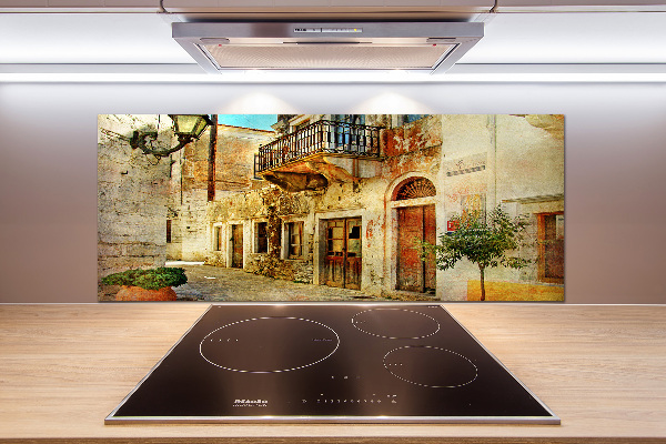 Cooker splashback Streets in Greece