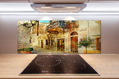 Cooker splashback Streets in Greece