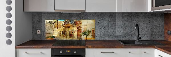 Cooker splashback Streets in Greece