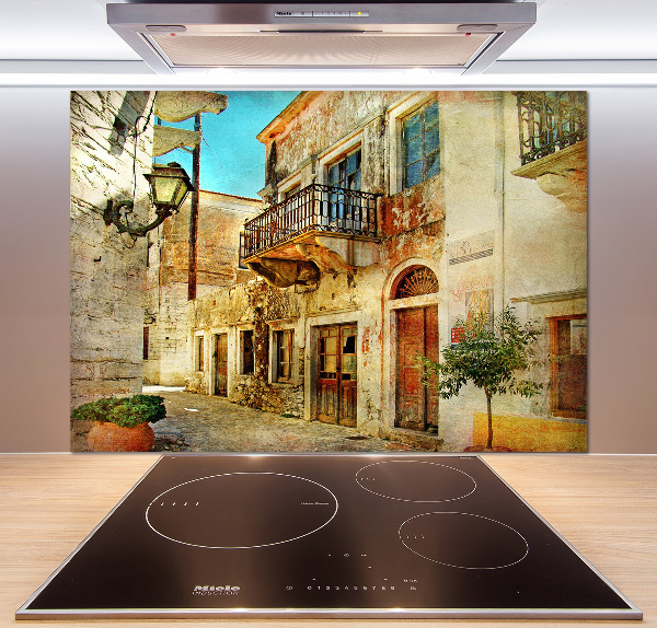 Cooker splashback Streets in Greece