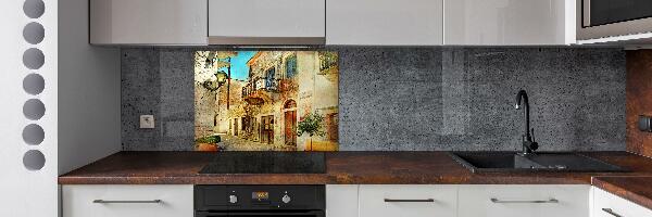 Cooker splashback Streets in Greece