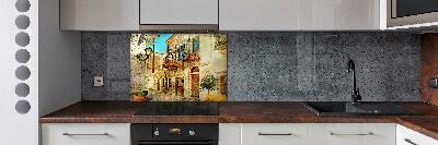 Cooker splashback Streets in Greece