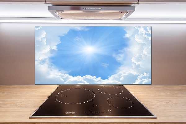 Cooker splashback Clouds in the sky