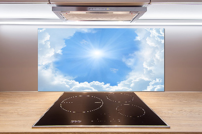 Cooker splashback Clouds in the sky