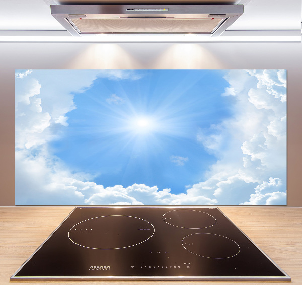 Cooker splashback Clouds in the sky