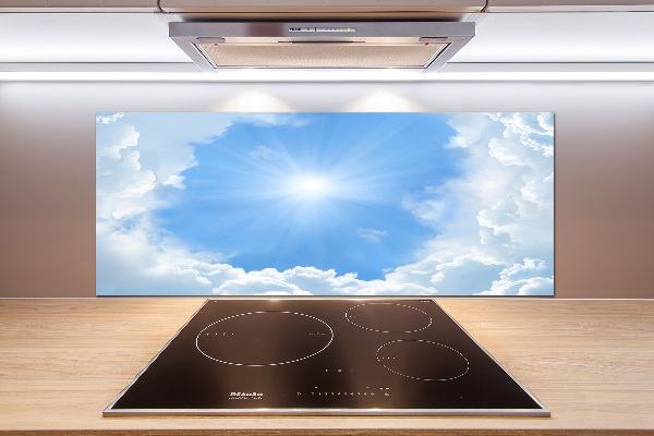 Cooker splashback Clouds in the sky