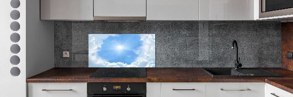 Cooker splashback Clouds in the sky