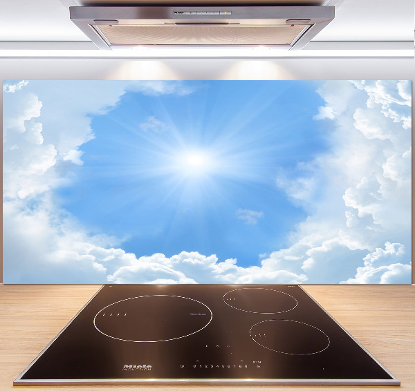 Cooker splashback Clouds in the sky