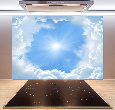 Cooker splashback Clouds in the sky