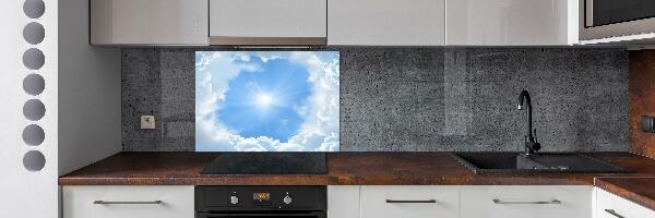 Cooker splashback Clouds in the sky