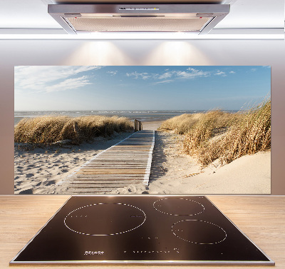 Cooker splashback Path on the beach