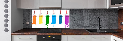 Glass splashback Painting rollers