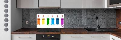 Glass splashback Painting rollers