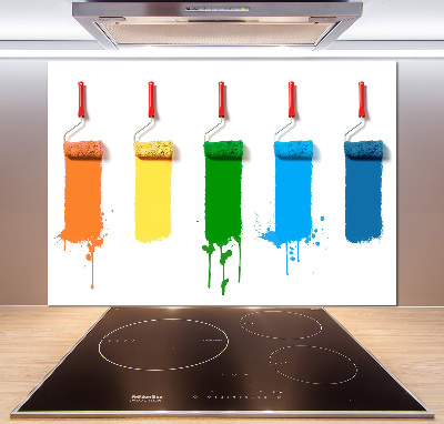 Glass splashback Painting rollers