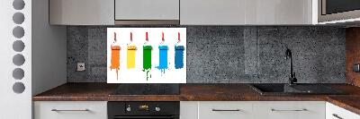 Glass splashback Painting rollers