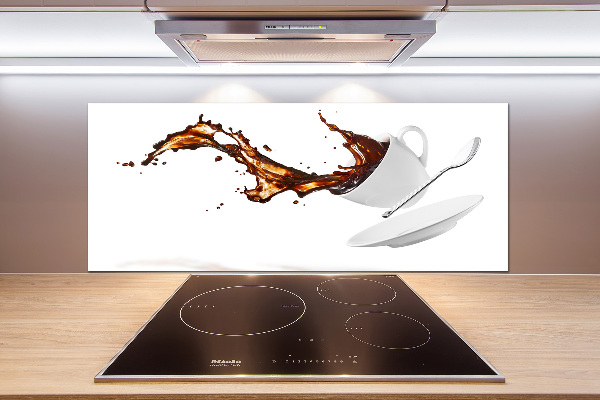 Kitchen splashback Spilled coffee