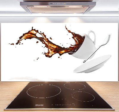 Kitchen splashback Spilled coffee