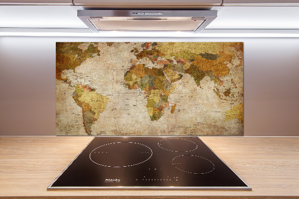 Cooker splashback Political map