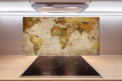 Cooker splashback Political map