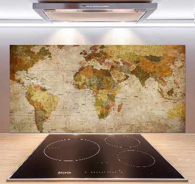 Cooker splashback Political map