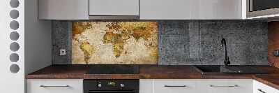 Cooker splashback Political map