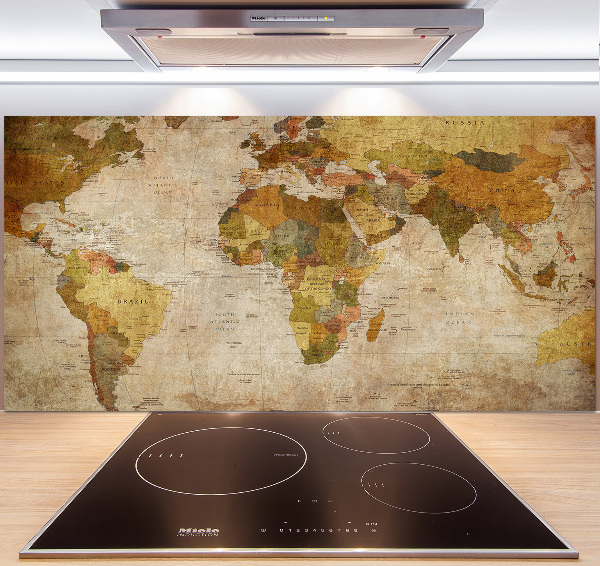 Cooker splashback Political map