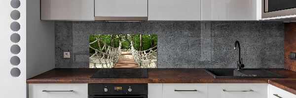 Cooker splashback Rope bridge