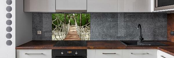 Cooker splashback Rope bridge