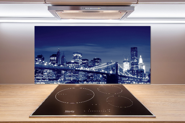 Cooker splashback New York at night