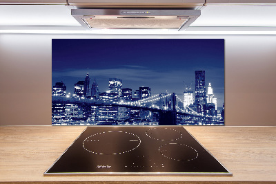 Cooker splashback New York at night