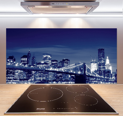 Cooker splashback New York at night