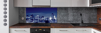 Cooker splashback New York at night