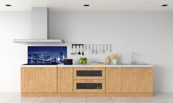 Cooker splashback New York at night