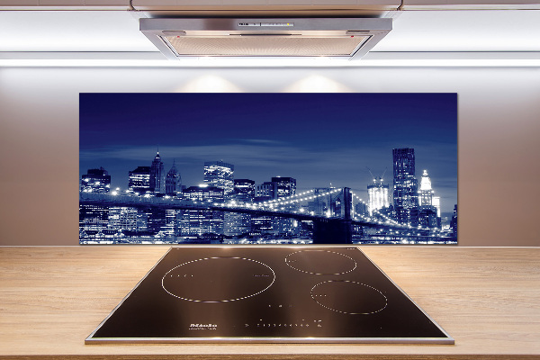 Cooker splashback New York at night