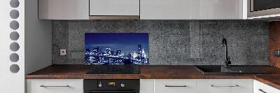 Cooker splashback New York at night