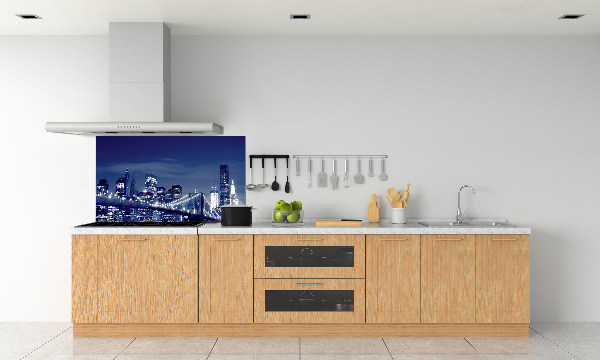 Cooker splashback New York at night