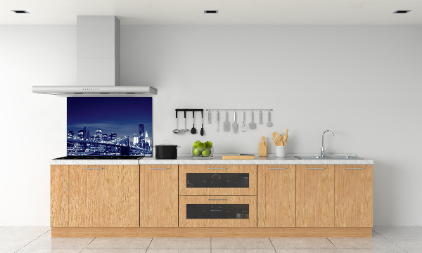 Cooker splashback New York at night