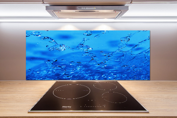 Cooker splashback Drops of water