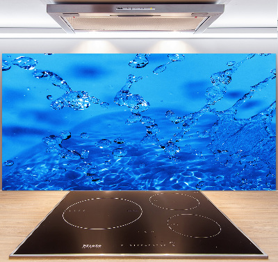 Cooker splashback Drops of water