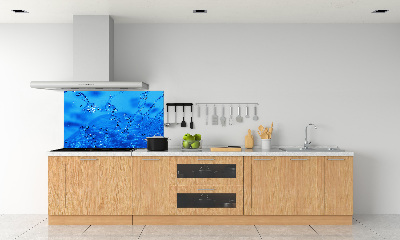 Cooker splashback Drops of water