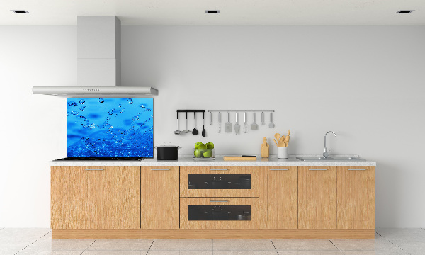 Cooker splashback Drops of water