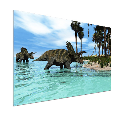 Glass splashback Dinosaurs