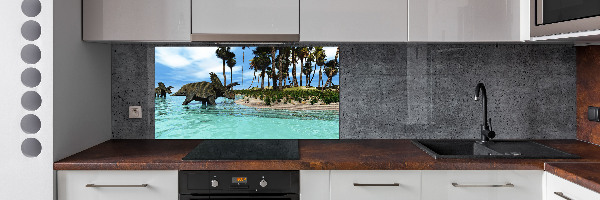 Glass splashback Dinosaurs